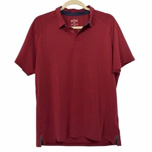 Rhone Men's Delta Pique Polo | Burgundy | Size Large